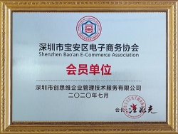 “电子商务协会会员单位”荣誉证书 