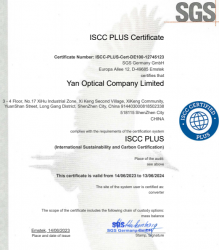 祝贺深圳鑫山姆光学有限公司2023年一次性成功通过SGS-ISCC-PIUS认证